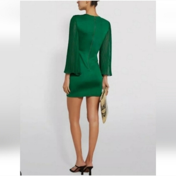 Alice + Olivia Zaya Pleated Stretch Mini  DRESS SIZE 6 NWT $395 - Picture 6 of 16